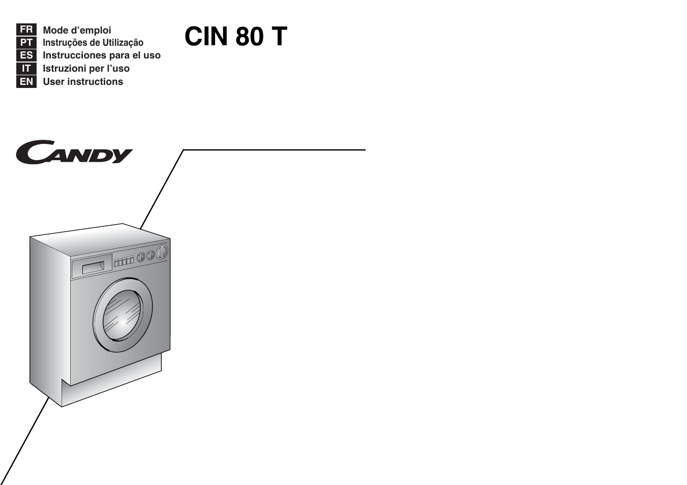Candy CIN 80 T User Manual | 33 pages