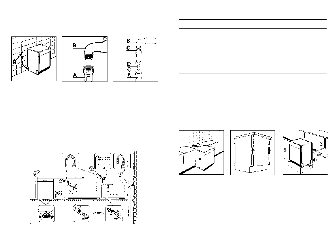 Instalación en cocinas modulares, Apertura de la puerta | Candy LS CD 374 SK User Manual | Page 30 / 41