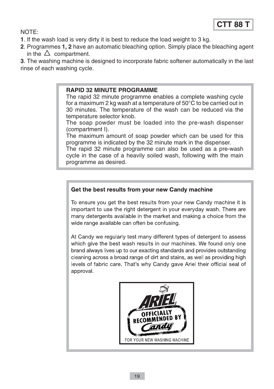Ctt 88 t | Candy LB CTT 68 T CI User Manual | Page 17 / 17