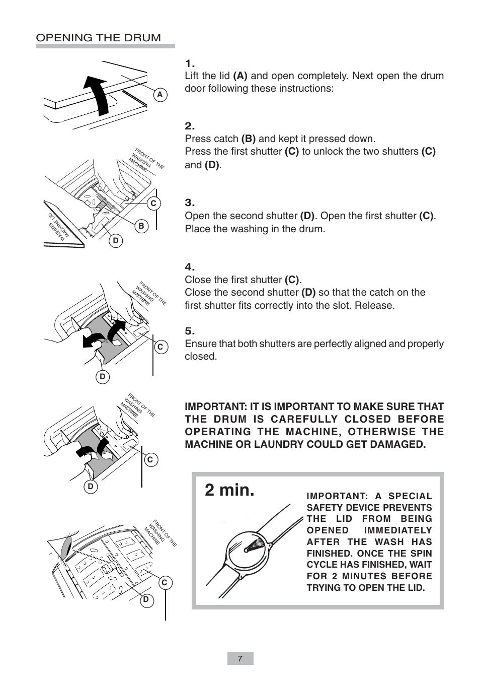 2 min | Candy LB CTT 68 T CI User Manual | Page 5 / 17