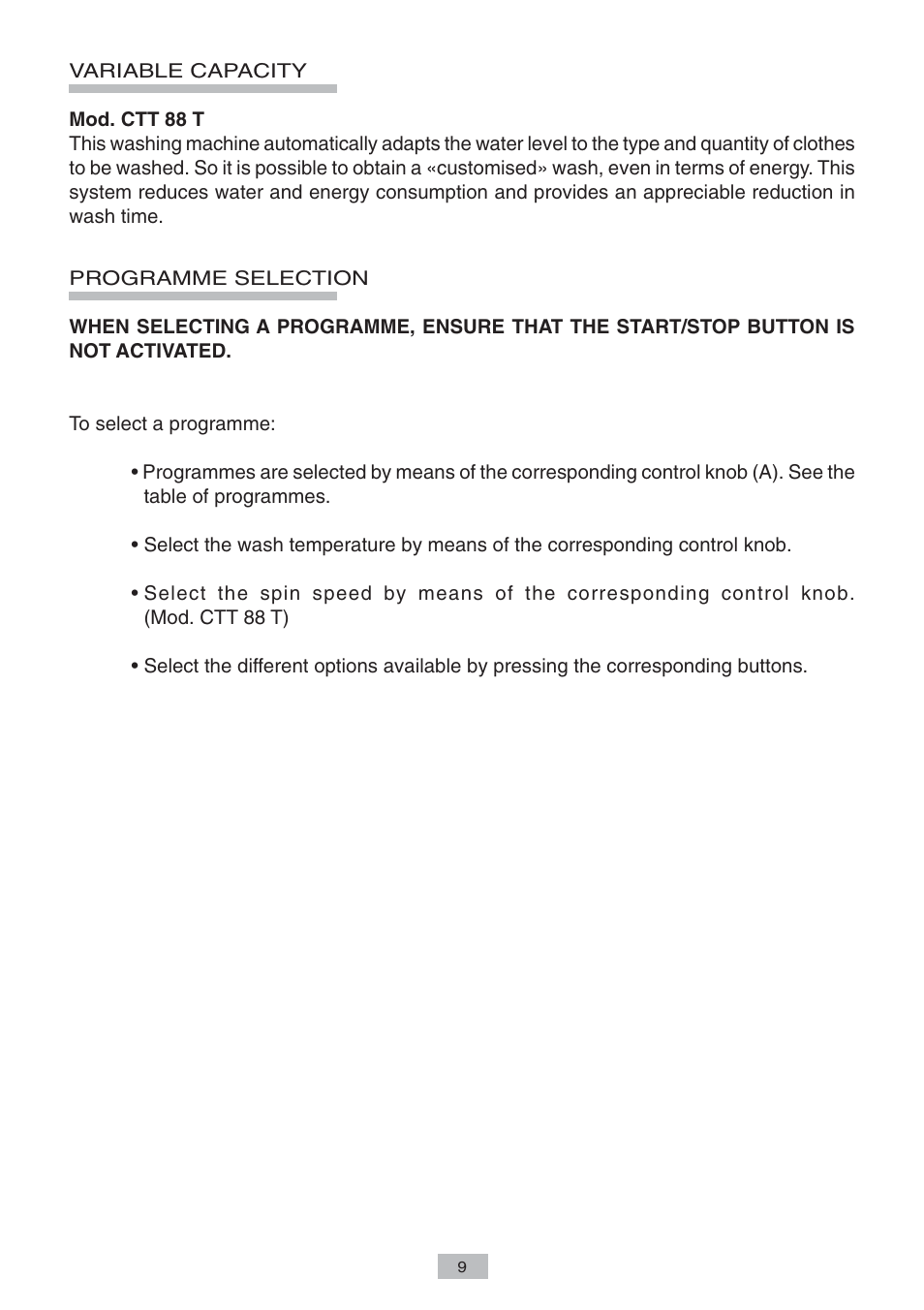 Candy LB CTT 68 T CI User Manual | Page 7 / 17