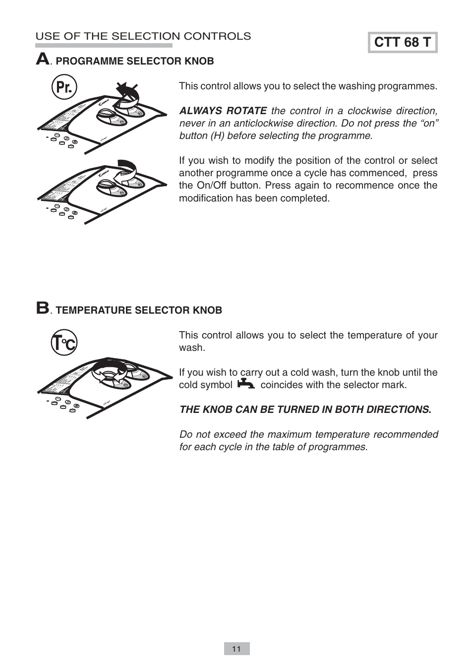 Ctt 68 t | Candy LB CTT 68 T CI User Manual | Page 9 / 17