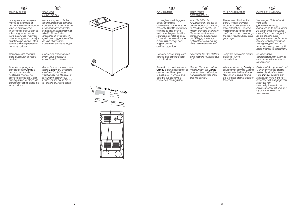 Candy AB CST 95 User Manual | 23 pages