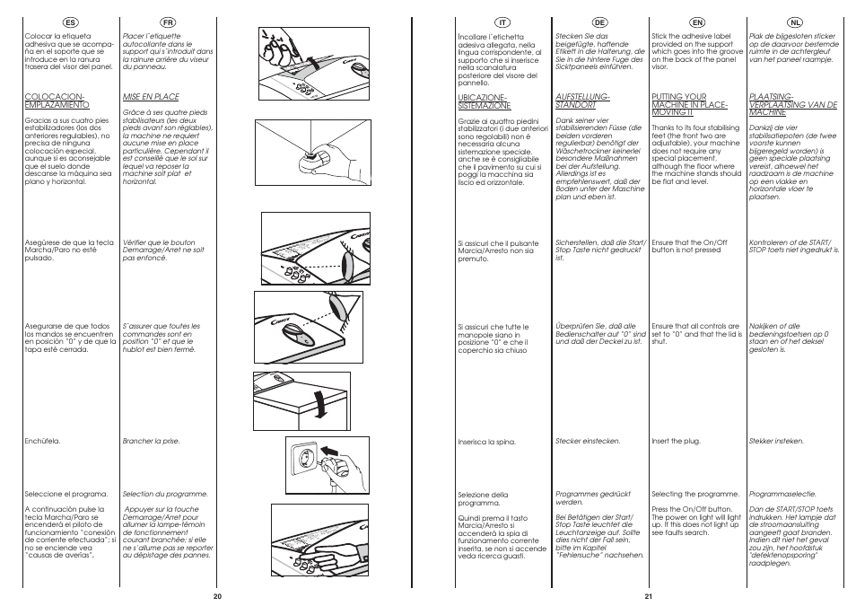 Candy AB CST 95 User Manual | Page 10 / 23