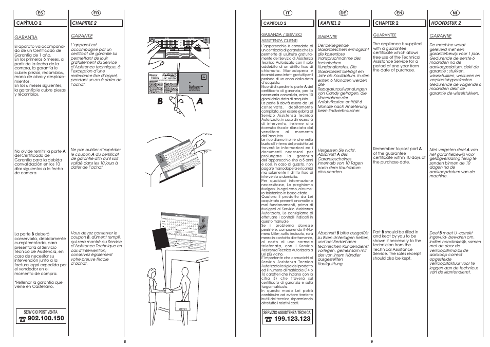 Candy AB CST 95 User Manual | Page 4 / 23