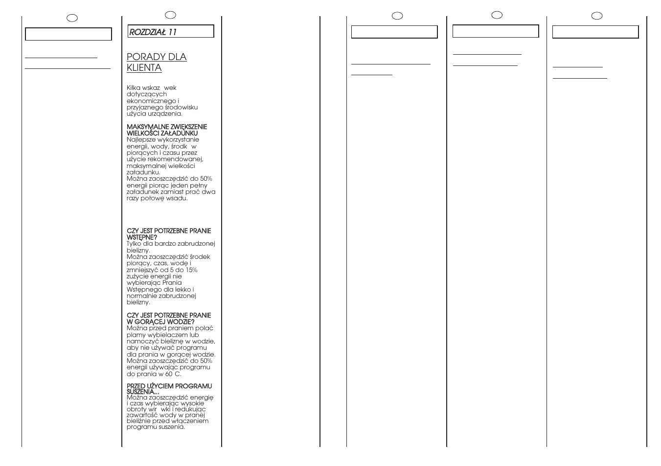 Customer awareness, Conseils utiles pour l’utilisateur, Einige nützliche hinweise | Porady dla klienta, Consigli utili per gli utenti | Candy CDB 475D-01S User Manual | Page 37 / 53