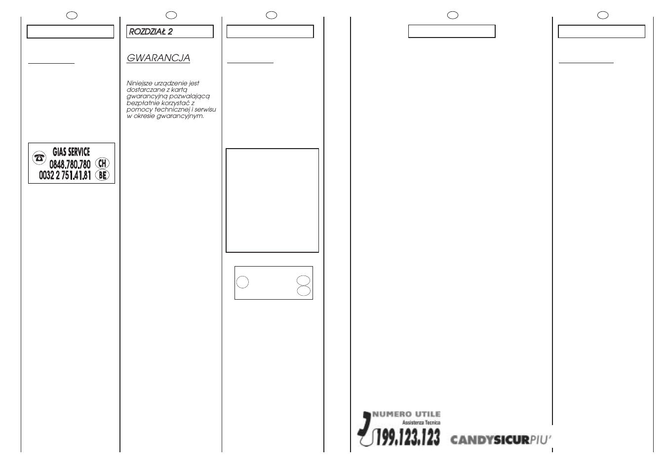 Candy CDB 475D-01S User Manual | Page 5 / 53