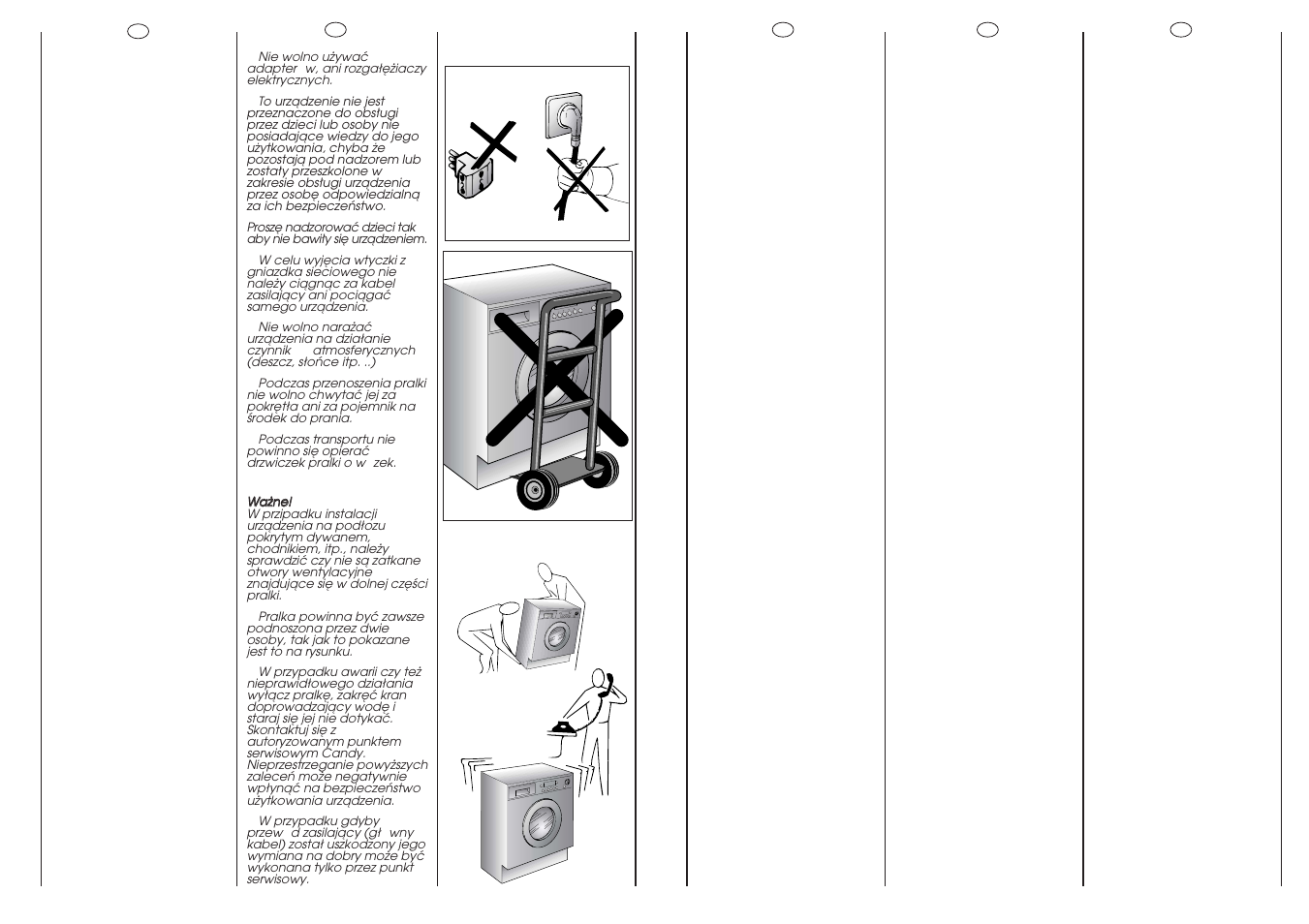 Candy CDB 475D-01S User Manual | Page 7 / 53