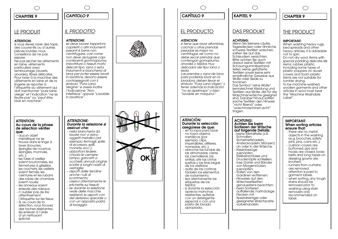 Le produit, The product, El producto | Das produkt, Il prodotto | Candy CIW 100 T User Manual | Page 20 / 41