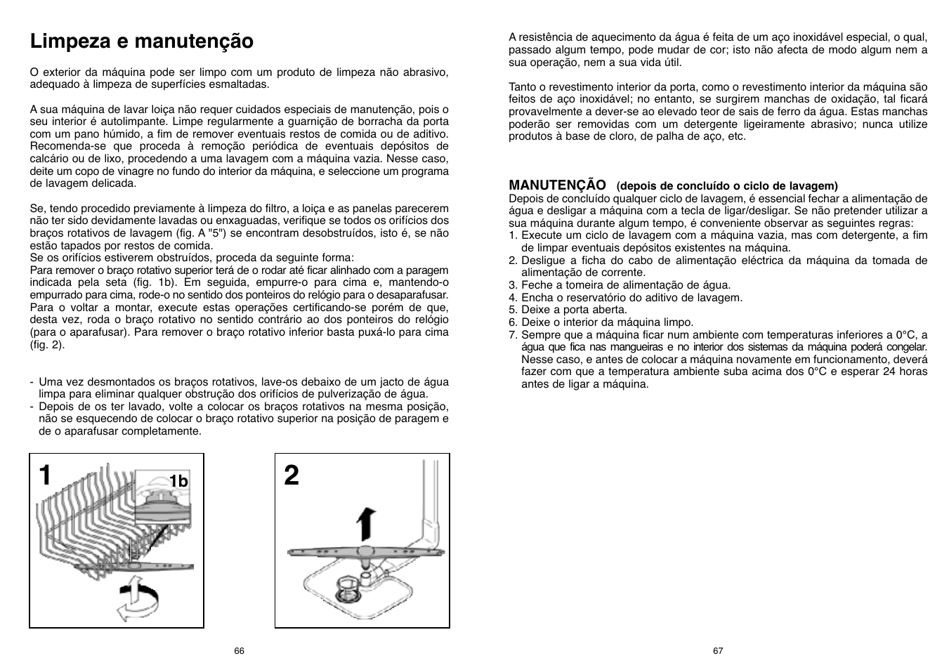 Limpeza e manutenção | Candy CD 500 User Manual | Page 34 / 65