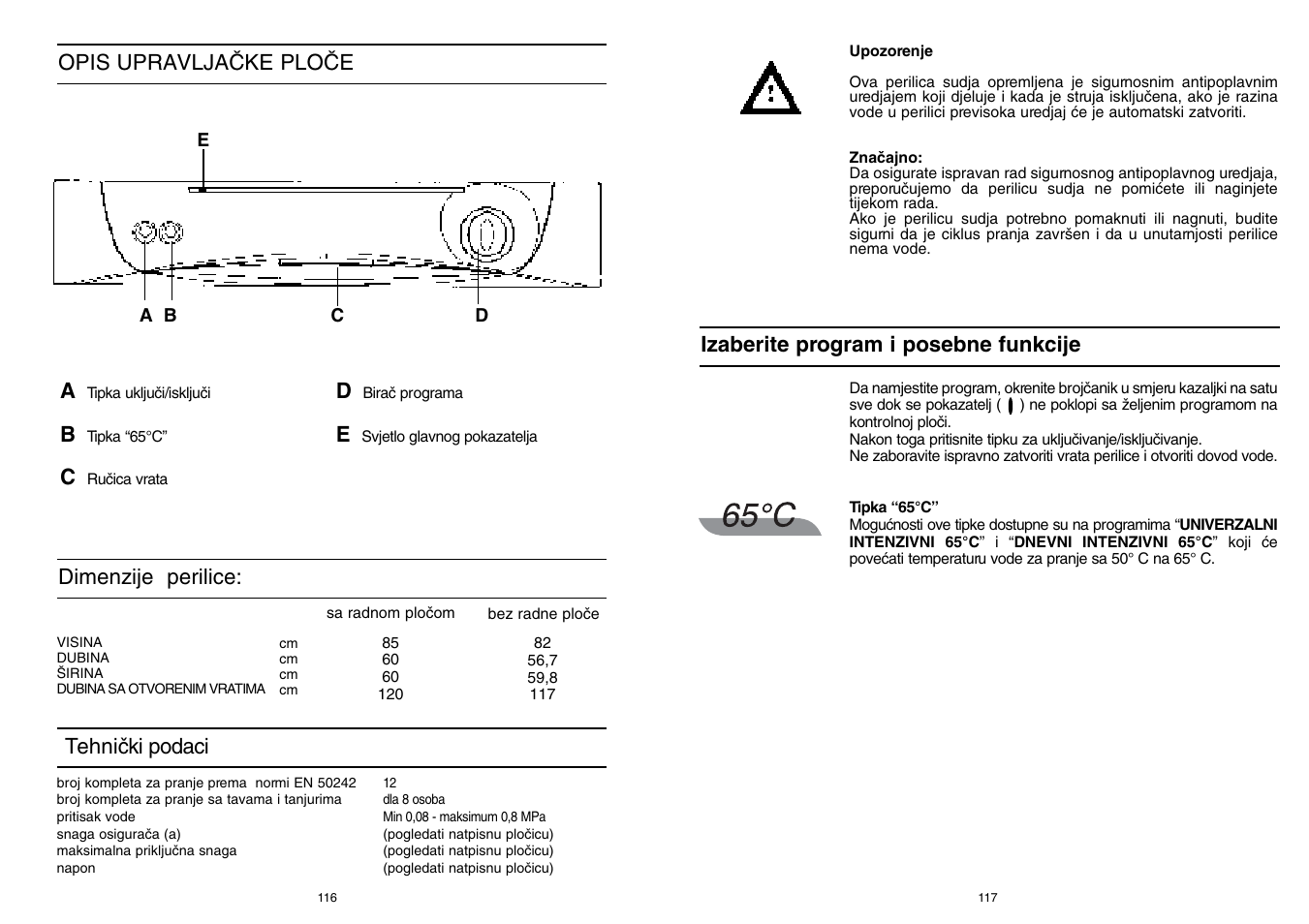 Candy CD 500 User Manual | Page 59 / 65