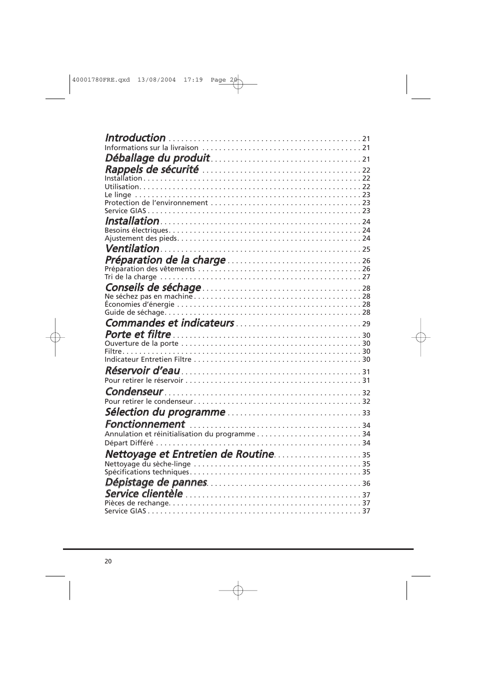 Candy AB CDC 668 - SY User Manual | Page 20 / 112