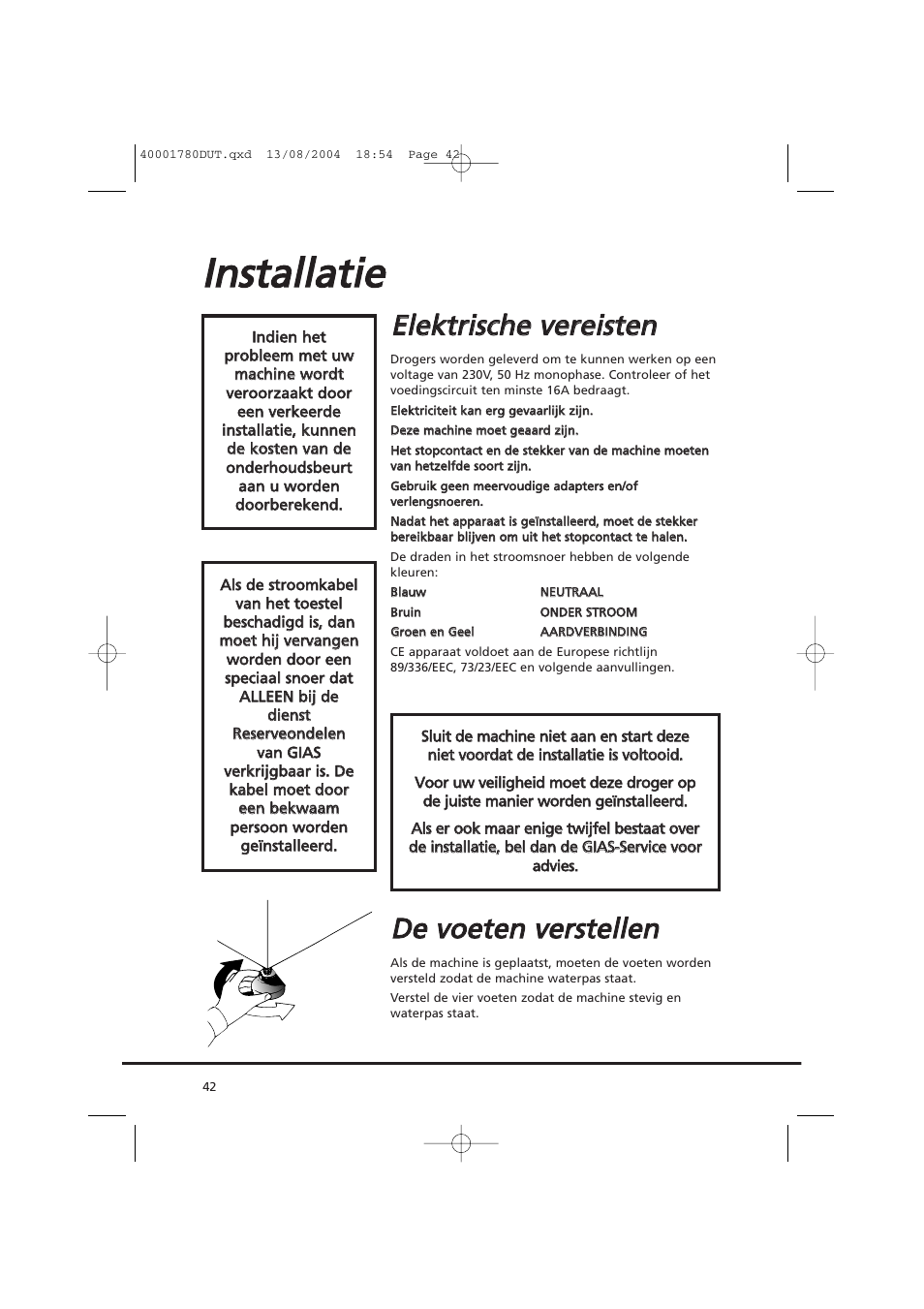 Eelle ek kttrriisscch he e v ve erre eiisstte en n | Candy AB CDC 668 - SY User Manual | Page 42 / 112