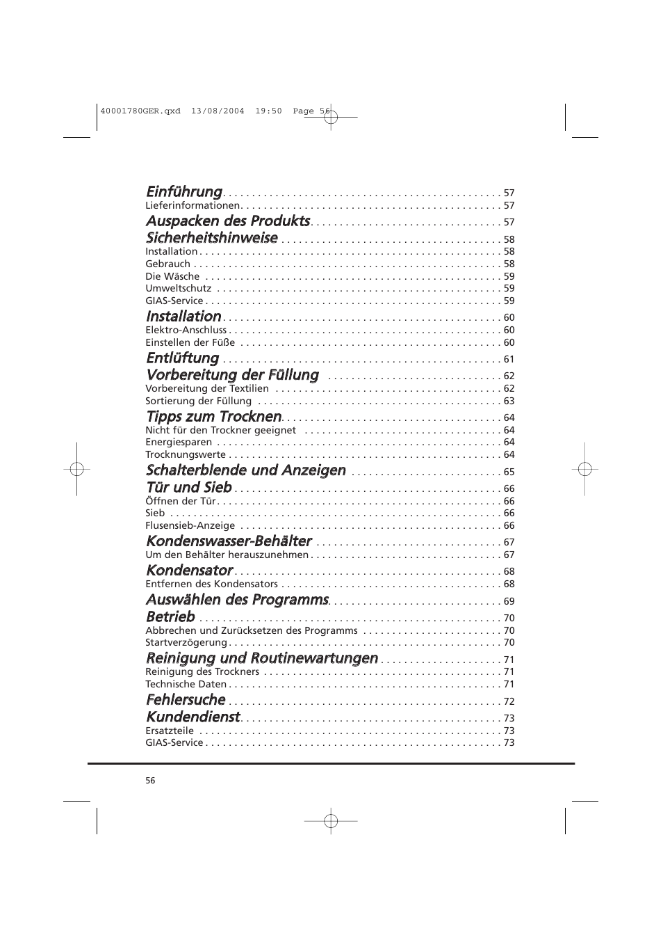 Candy AB CDC 668 - SY User Manual | Page 56 / 112