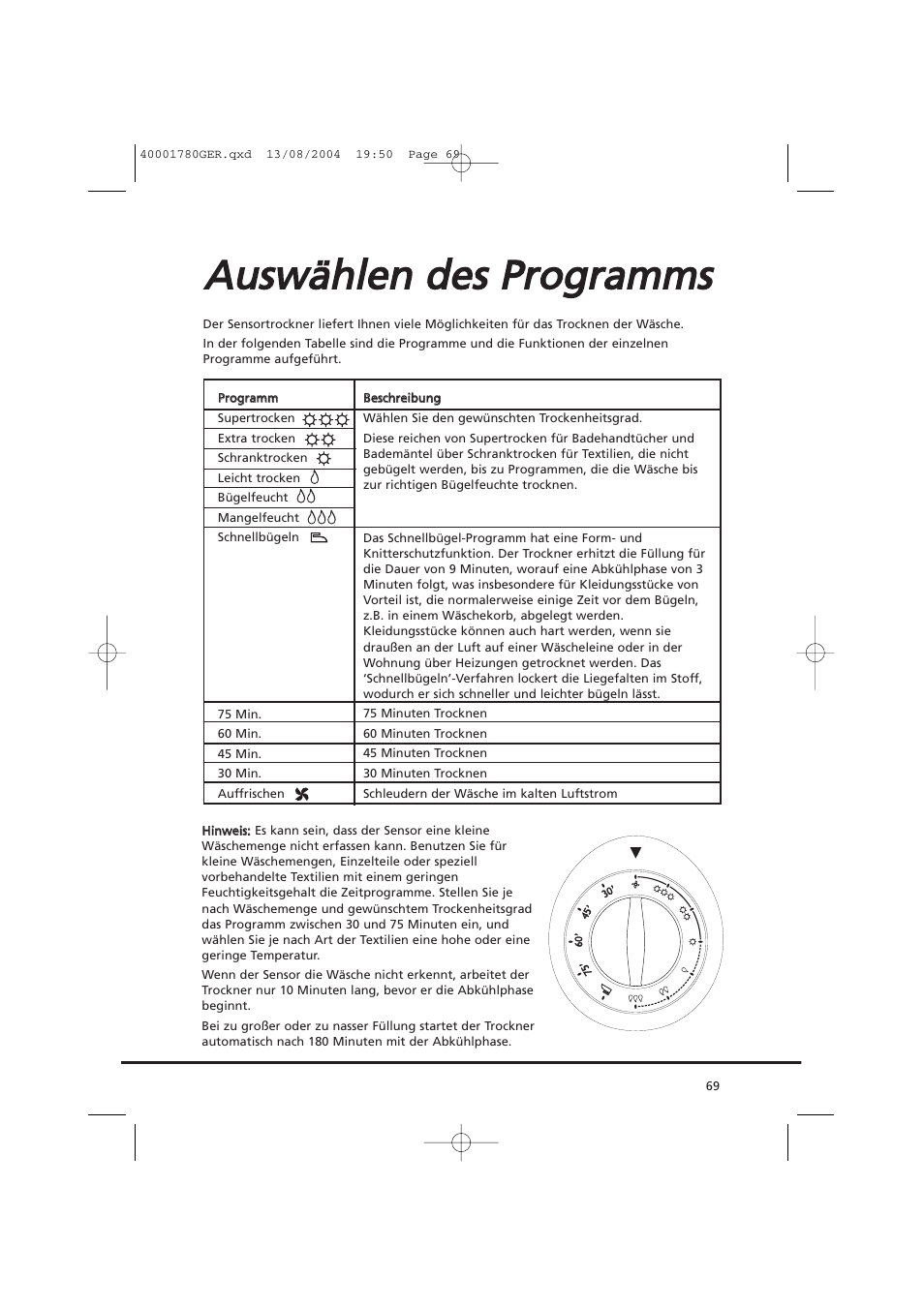 Candy AB CDC 668 - SY User Manual | Page 69 / 112