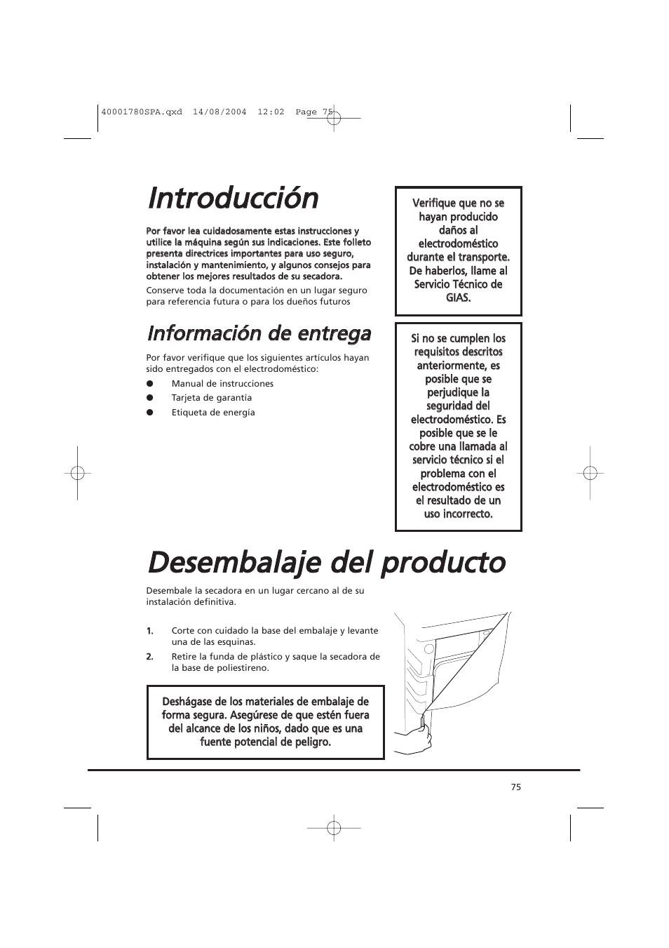 Candy AB CDC 668 - SY User Manual | Page 75 / 112