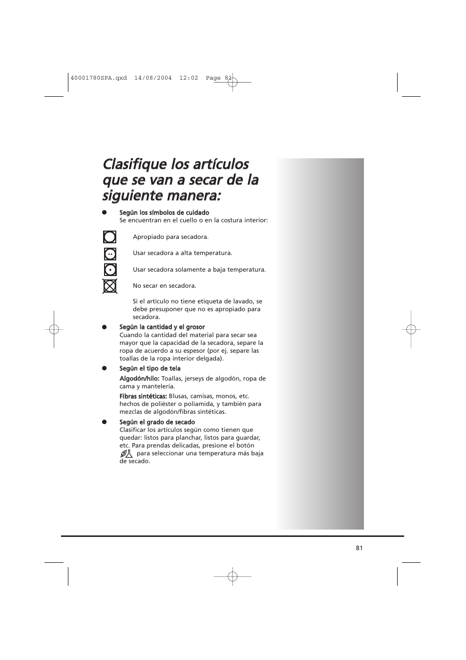Candy AB CDC 668 - SY User Manual | Page 81 / 112