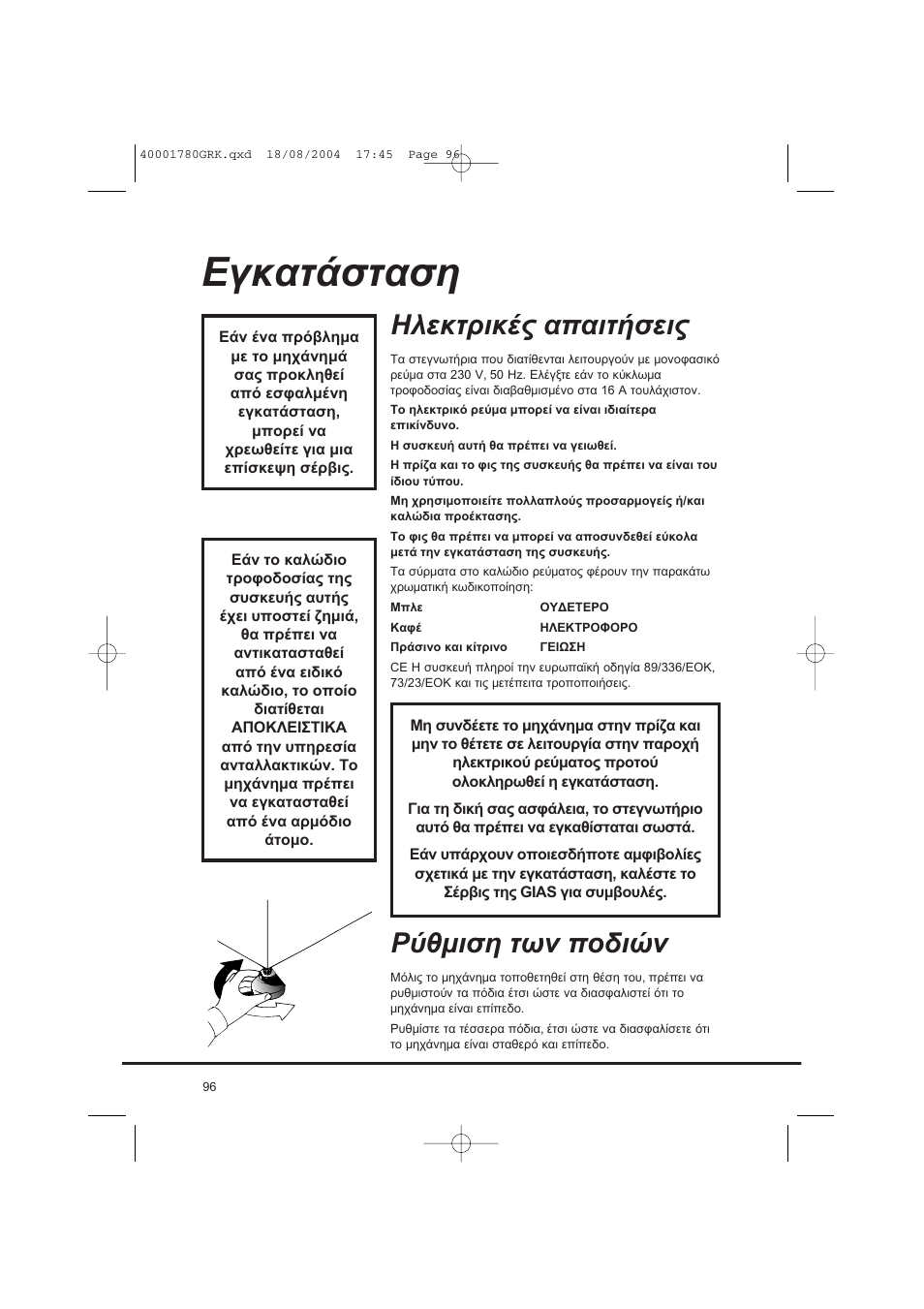 Candy AB CDC 668 - SY User Manual | Page 96 / 112