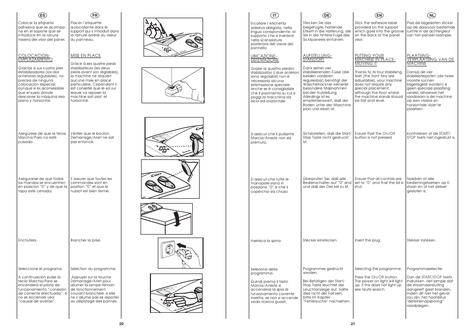 Candy CST 115 EX User Manual | Page 11 / 24