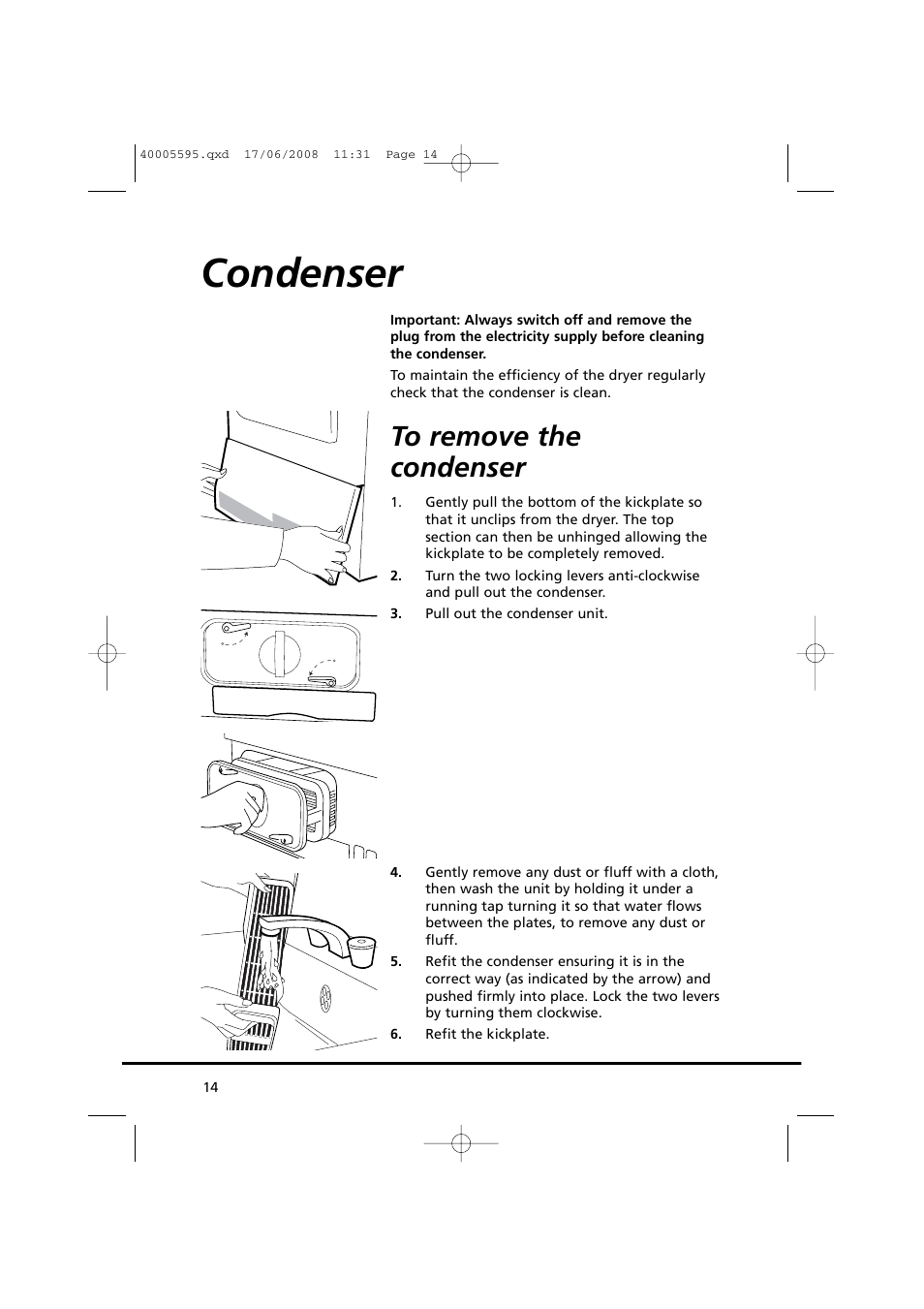 Condenser | Candy GO DC 78G-86S User Manual | Page 14 / 110
