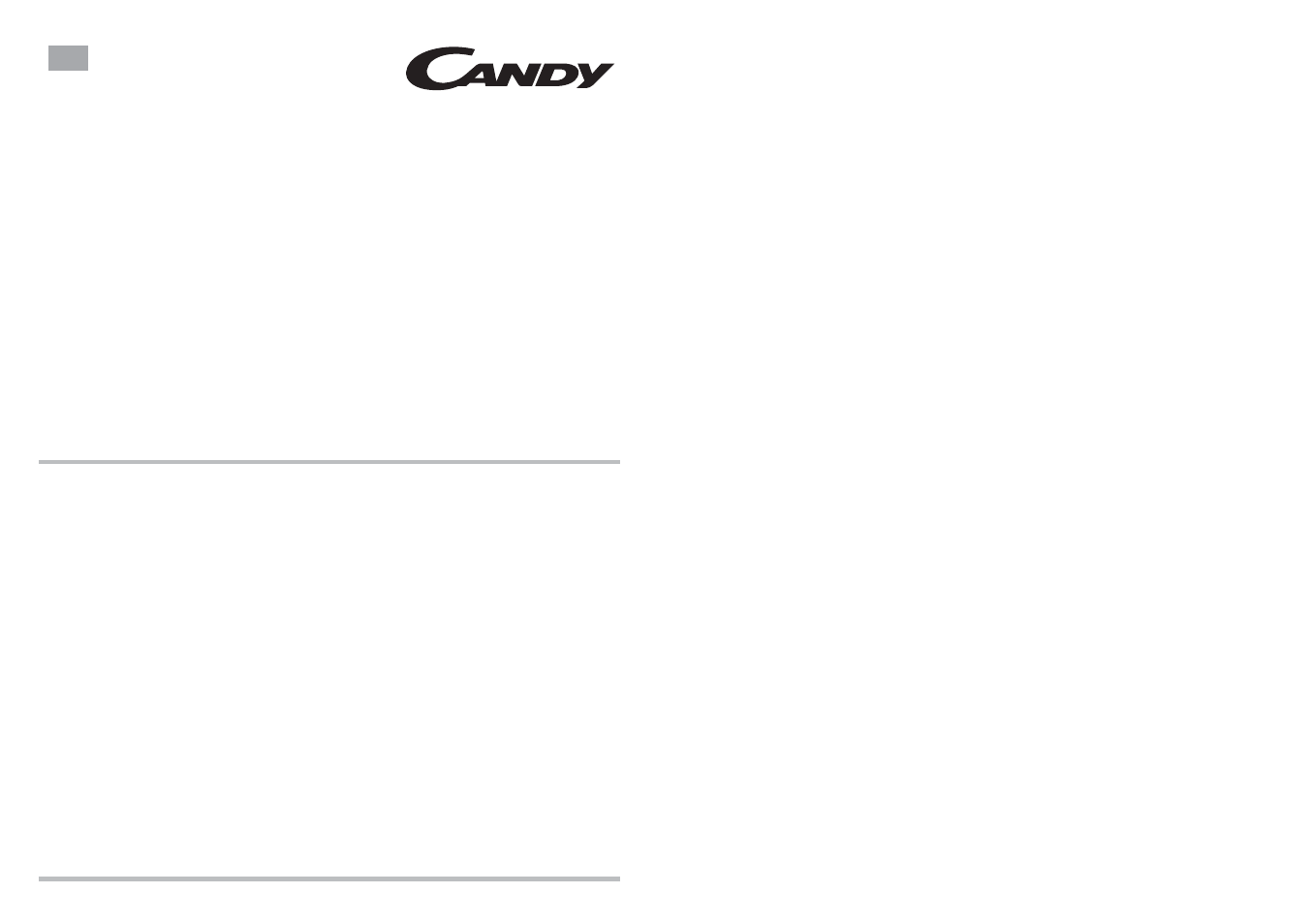 Candy CDS 120 X - 80 User Manual | 17 pages