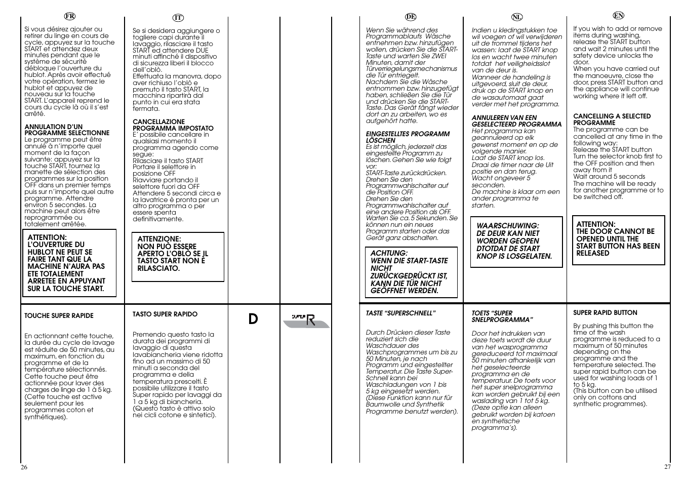 Candy CBL 130 SY User Manual | Page 14 / 37