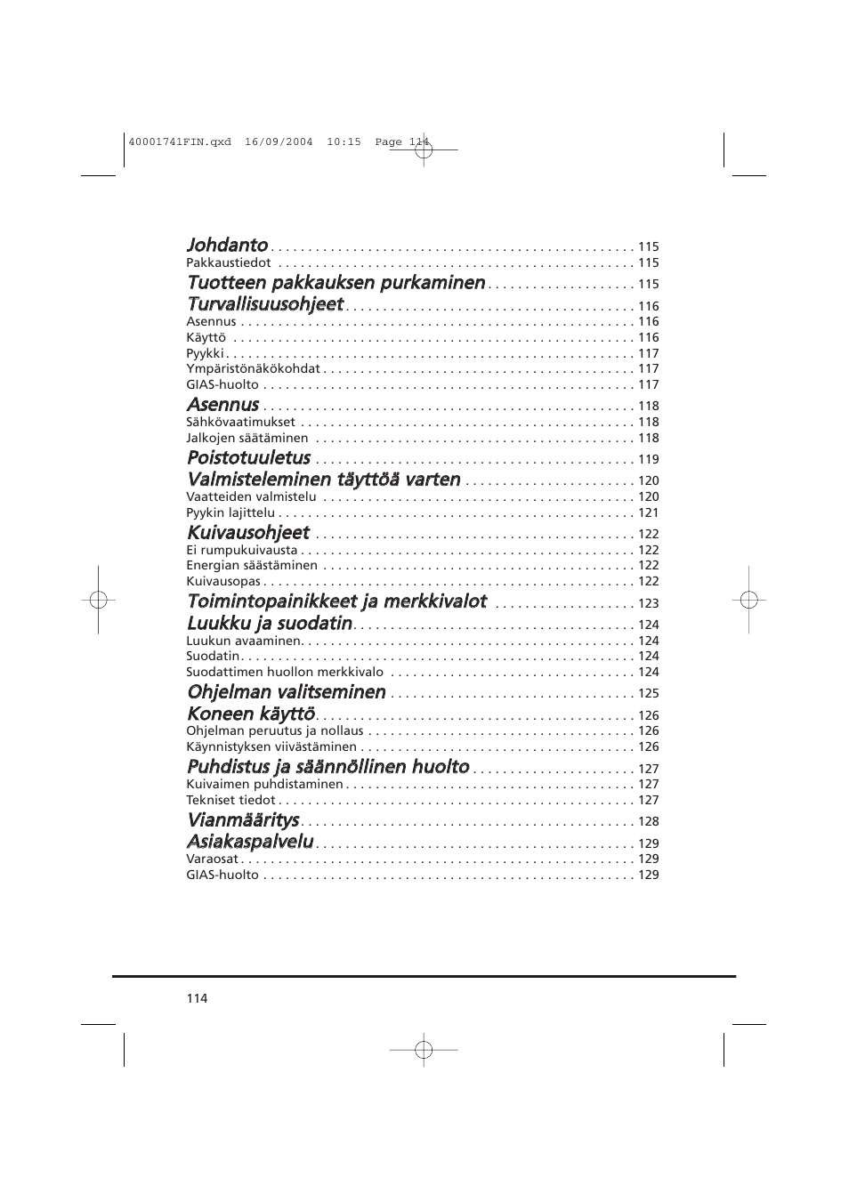 Candy AB CDV 660 -SY User Manual | Page 114 / 132