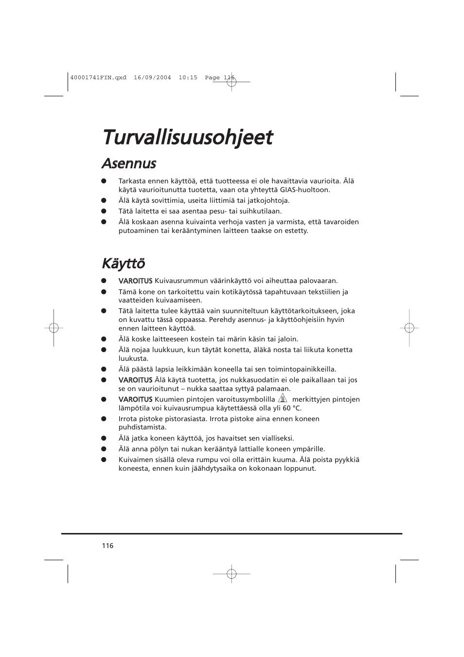 Aasse en nn nu uss | Candy AB CDV 660 -SY User Manual | Page 116 / 132