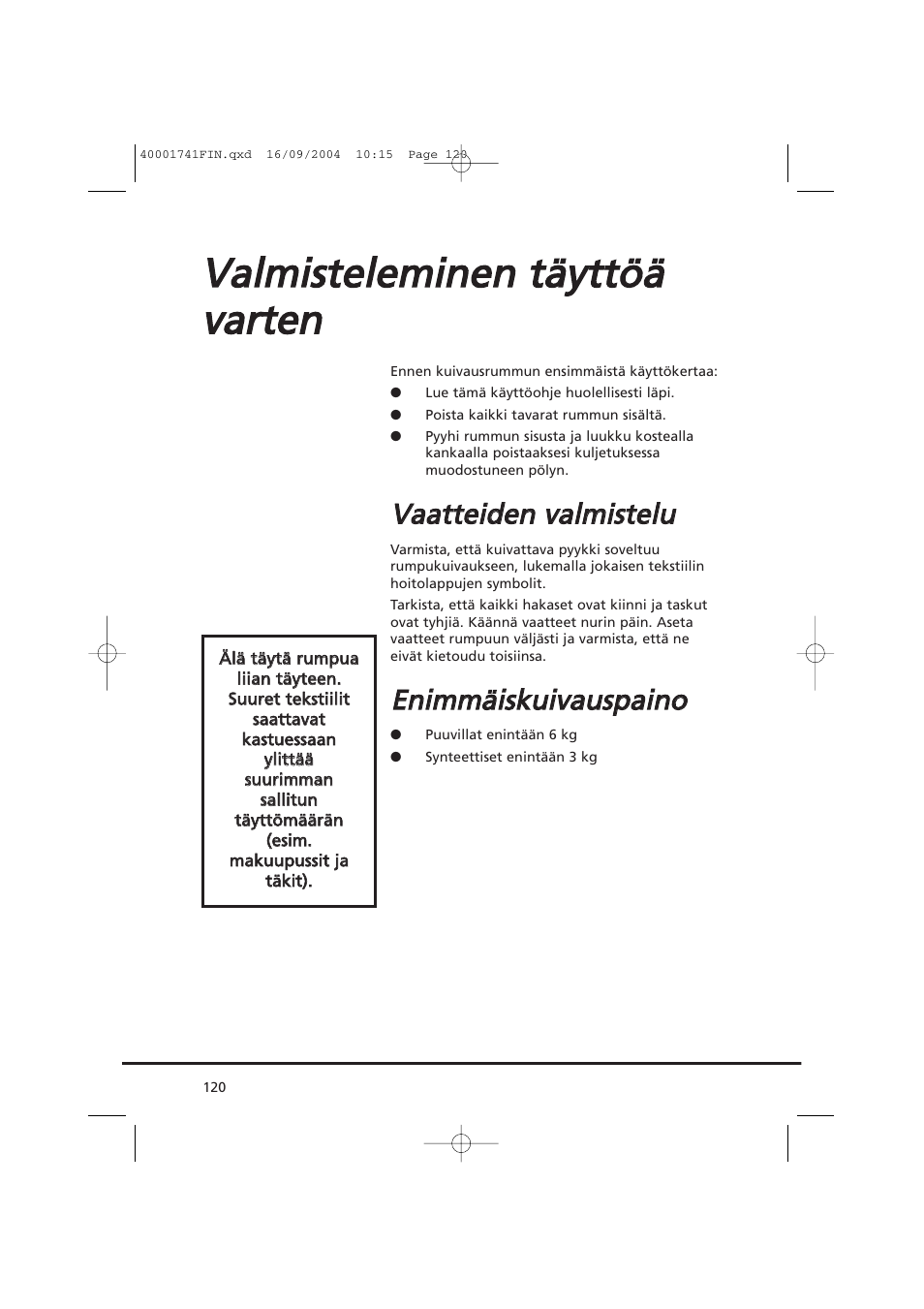 Candy AB CDV 660 -SY User Manual | Page 120 / 132