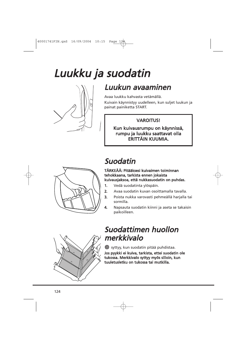 Llu uu uk kk ku u jja a ssu uo od da attiin n, Llu uu uk ku un n a av va aa am miin ne en n, Ssu uo od da attiin n | Candy AB CDV 660 -SY User Manual | Page 124 / 132