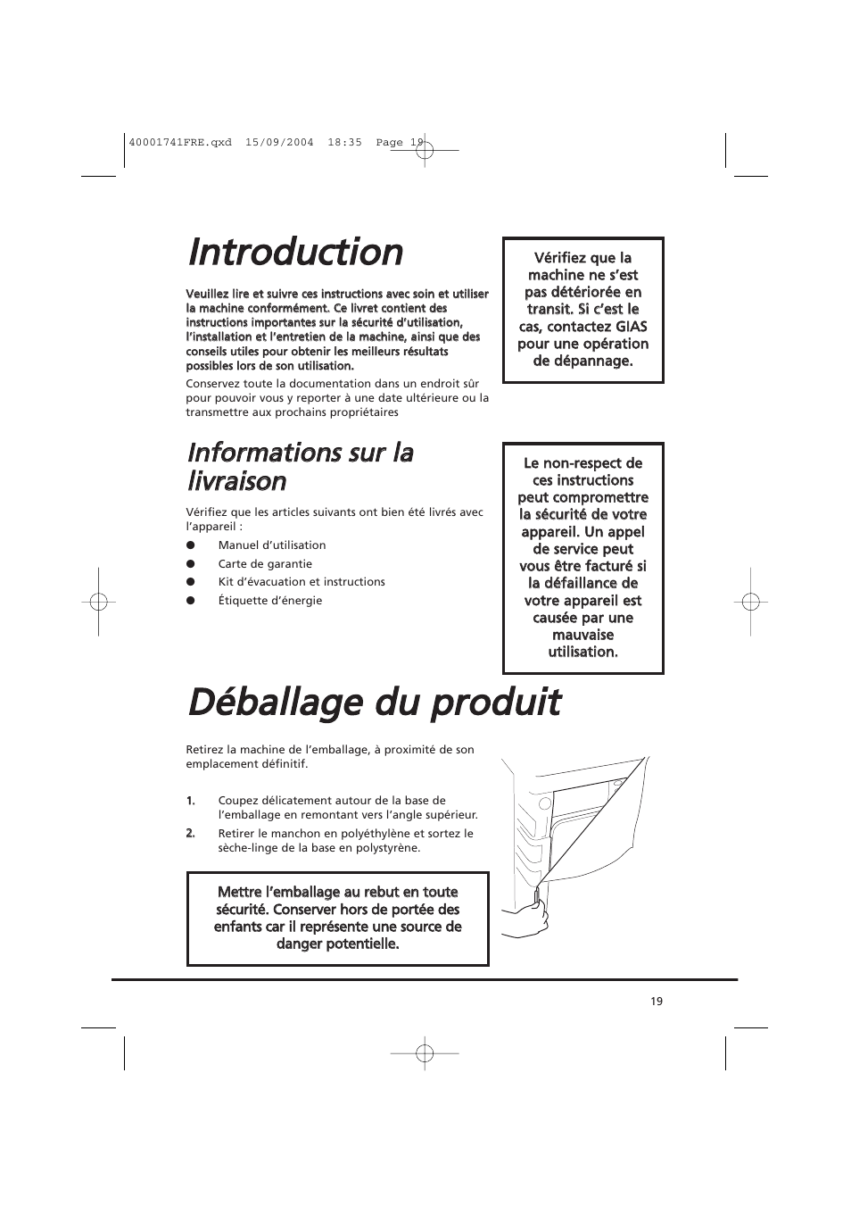 Iin nttrro od du uccttiio on n | Candy AB CDV 660 -SY User Manual | Page 19 / 132