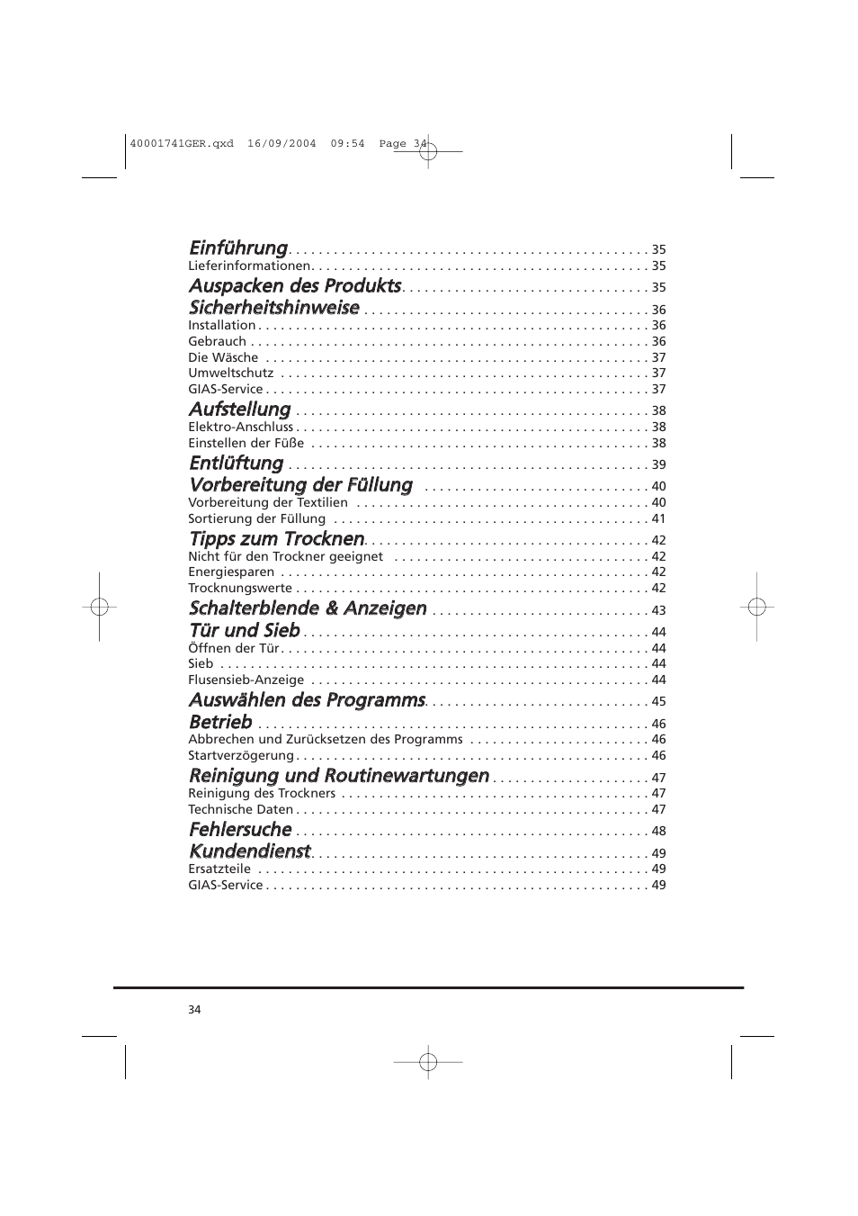 Candy AB CDV 660 -SY User Manual | Page 34 / 132