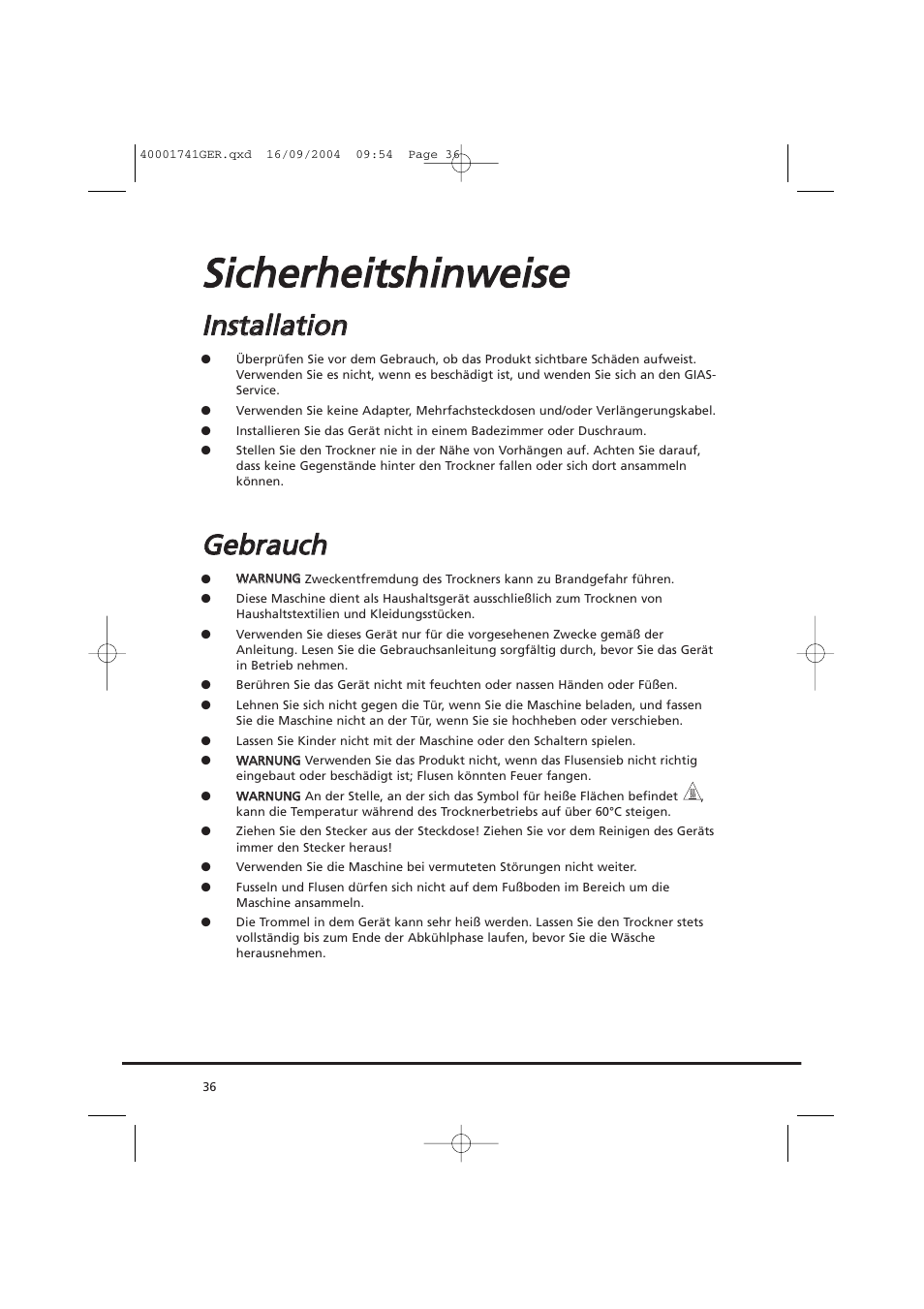 Ssiicch he errh he eiittssh hiin nw we eiisse e, Gge eb brra au ucch h | Candy AB CDV 660 -SY User Manual | Page 36 / 132