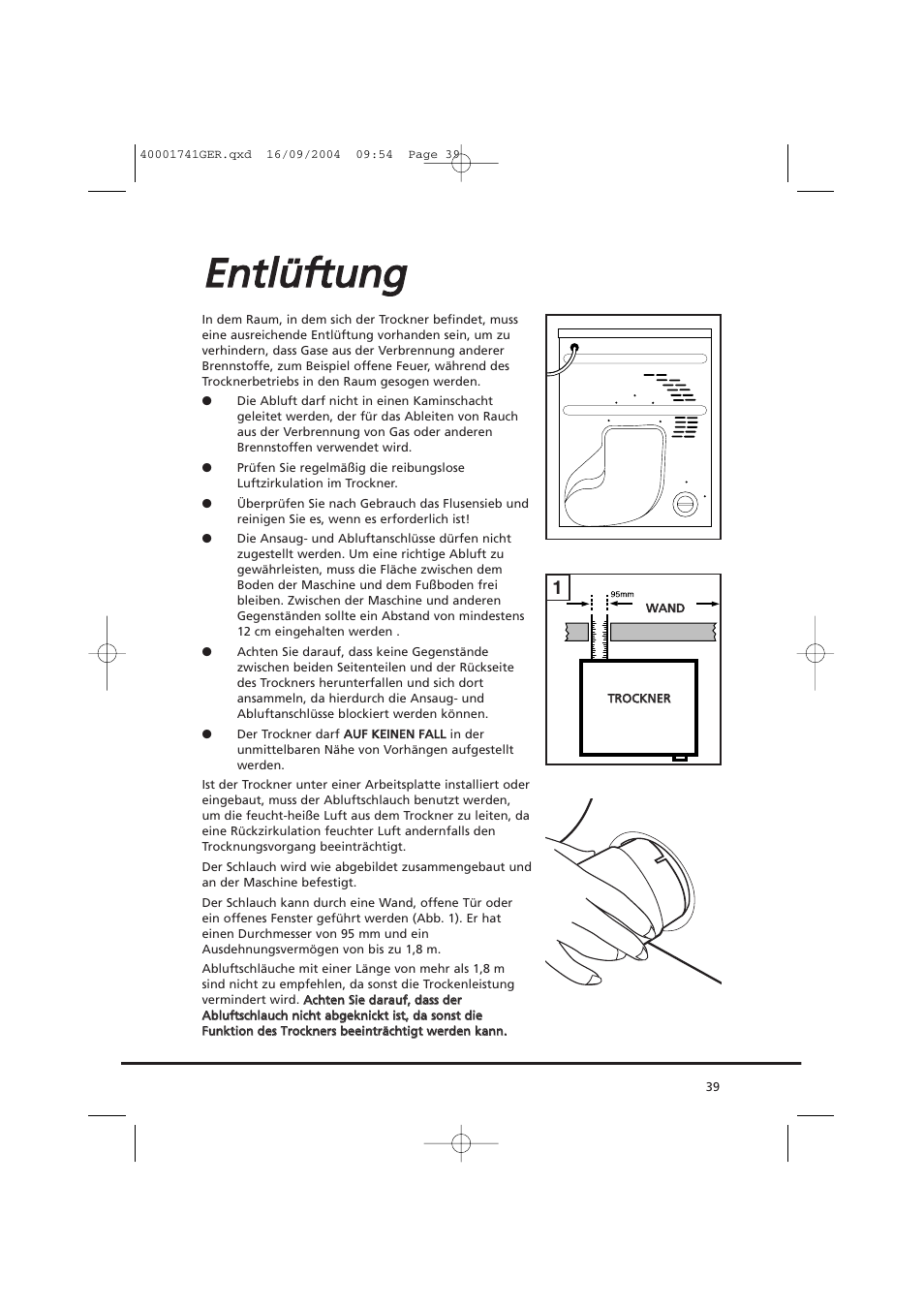 Een nttllü üffttu un ng g | Candy AB CDV 660 -SY User Manual | Page 39 / 132