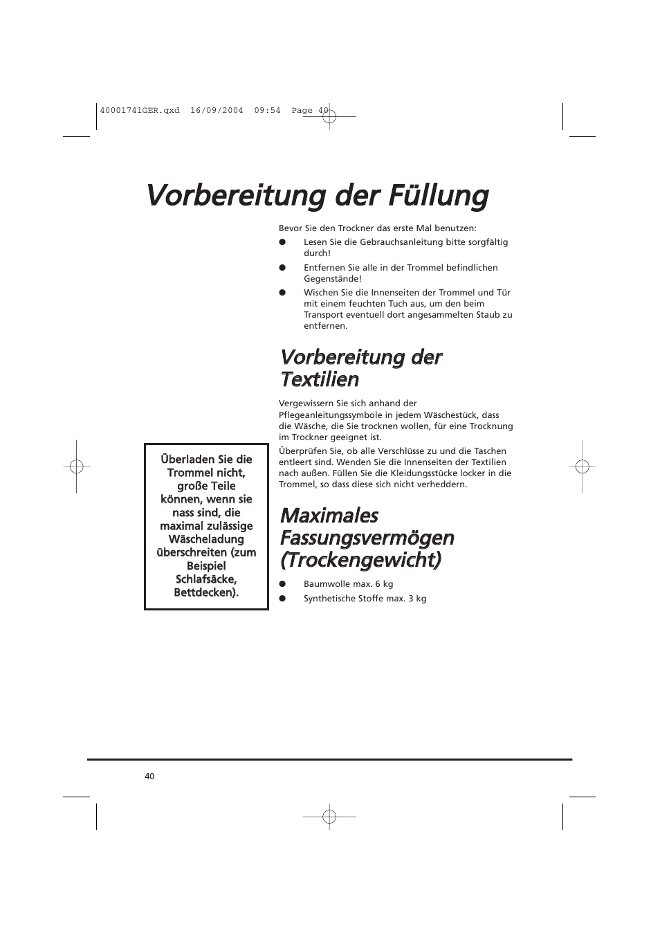 Candy AB CDV 660 -SY User Manual | Page 40 / 132