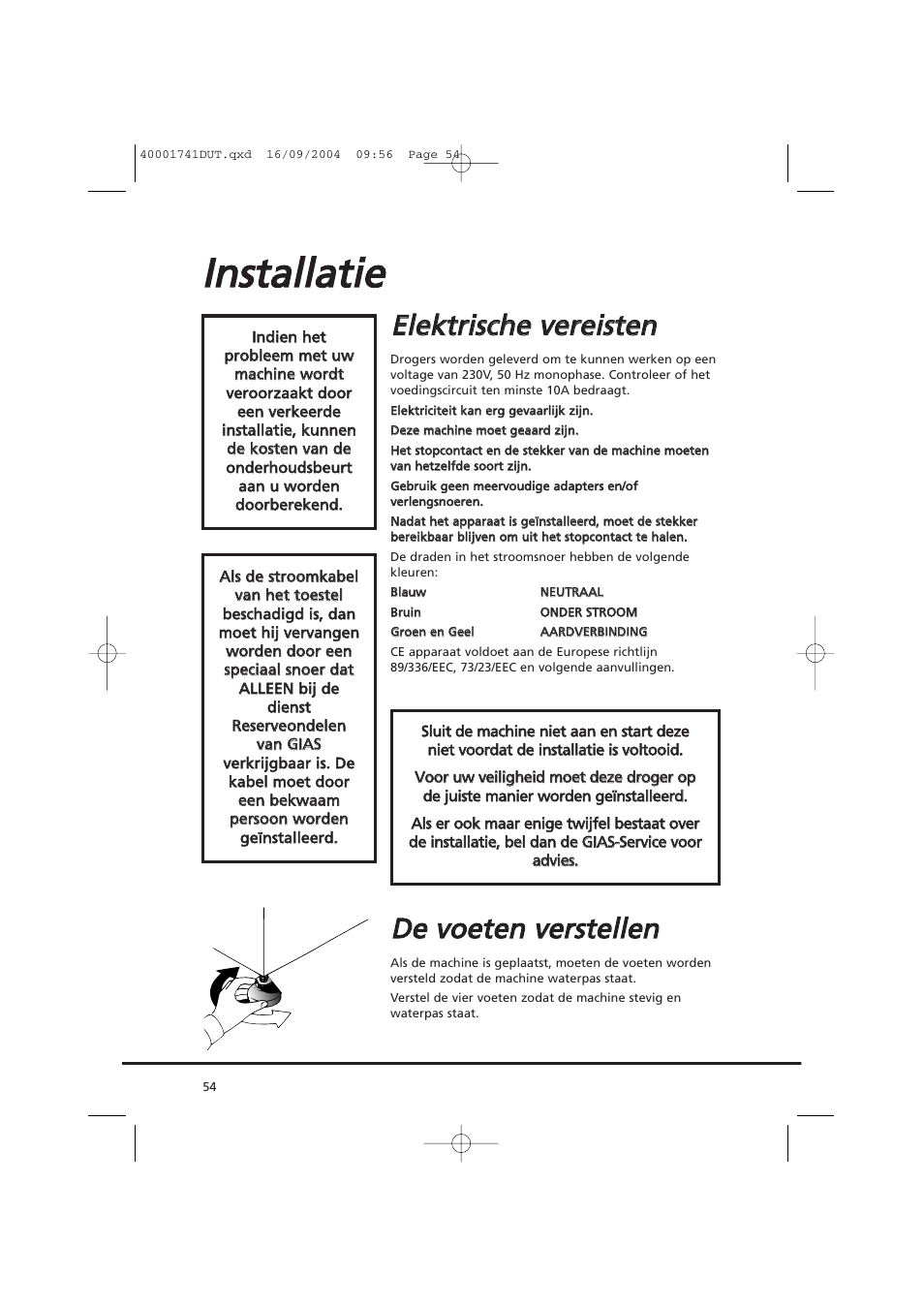 Eelle ek kttrriisscch he e v ve erre eiisstte en n | Candy AB CDV 660 -SY User Manual | Page 54 / 132