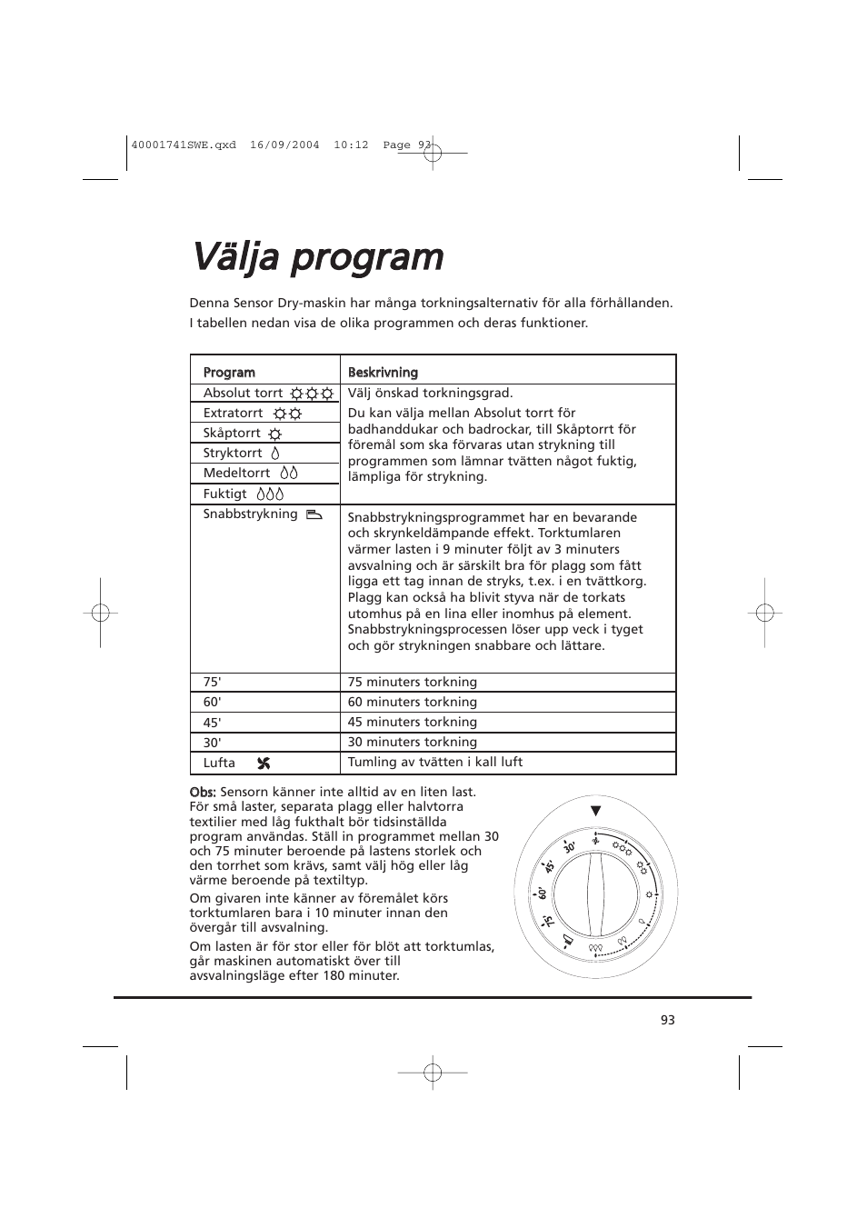 Vvä älljja a p prro og grra am m | Candy AB CDV 660 -SY User Manual | Page 93 / 132