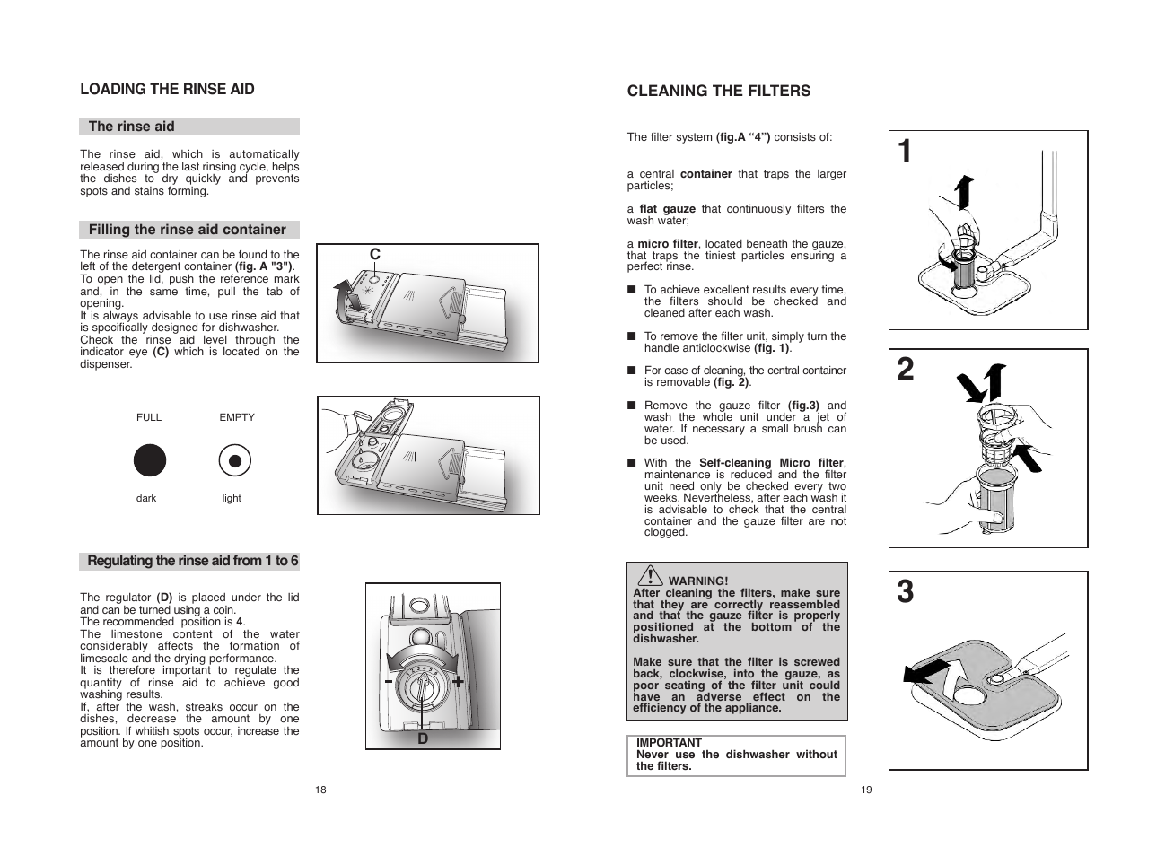 Candy CDF8 615 - S User Manual | Page 10 / 73