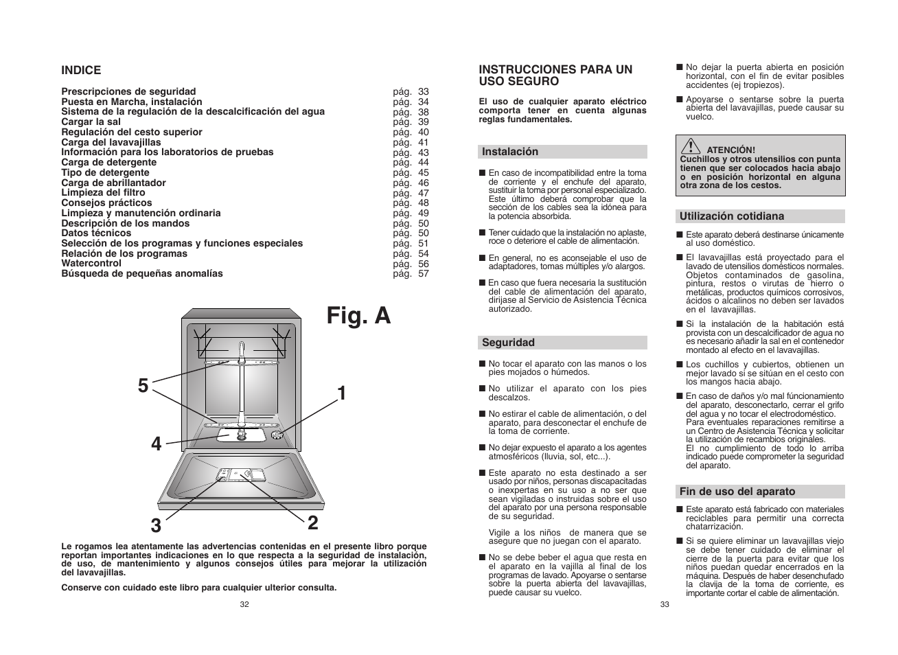 Fig. a | Candy CDF8 615 - S User Manual | Page 17 / 73