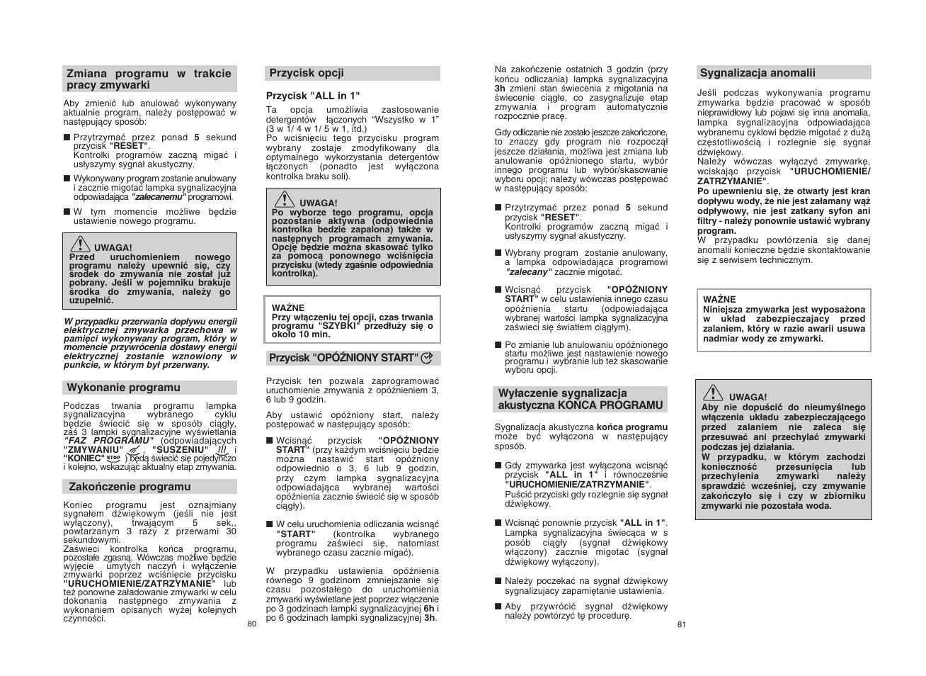 Candy CDF8 615 - S User Manual | Page 41 / 73