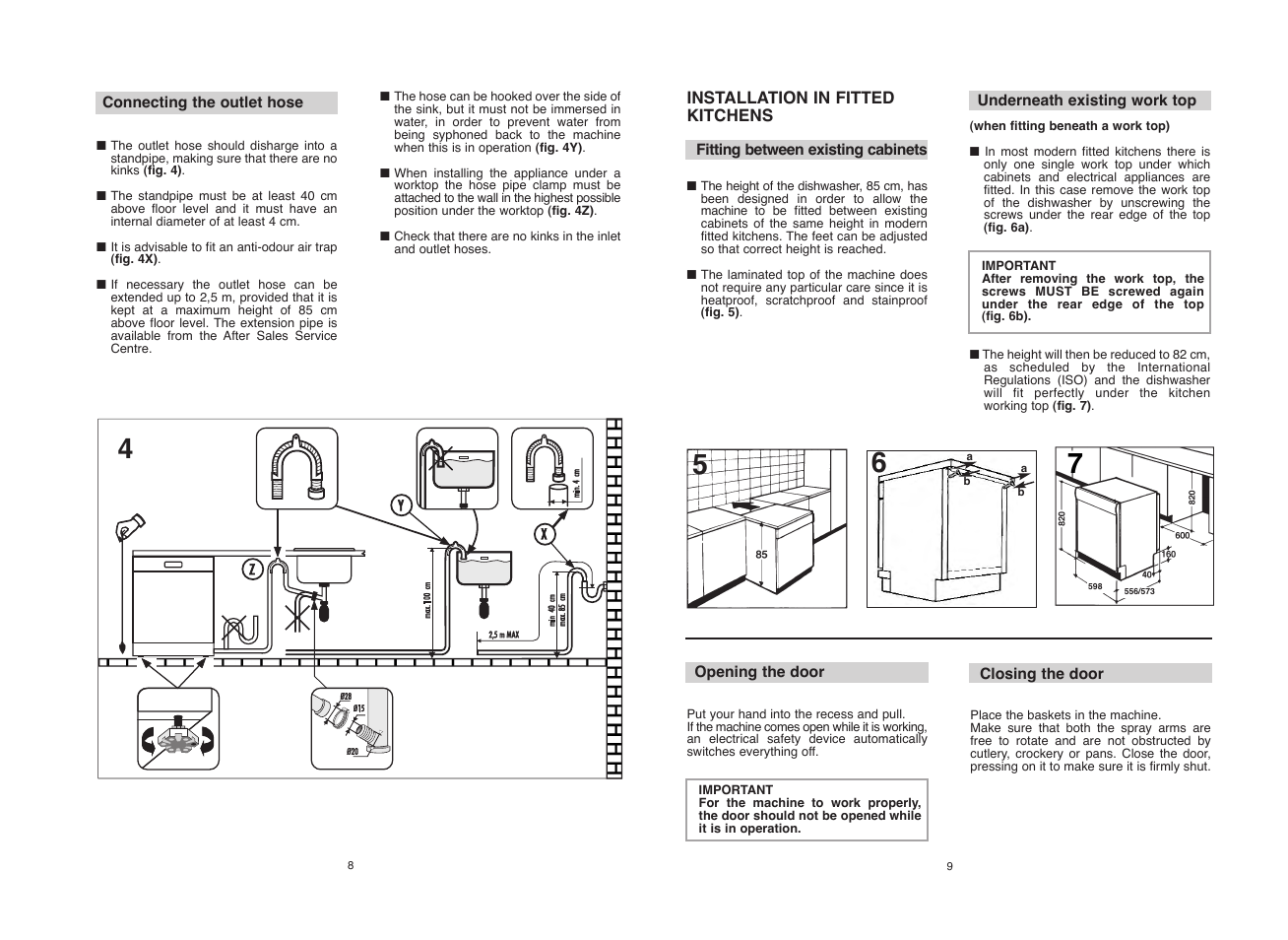 Candy CDF8 615 - S User Manual | Page 5 / 73