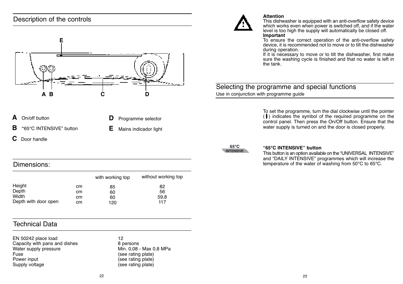 Candy CD 622 UK User Manual | Page 12 / 17