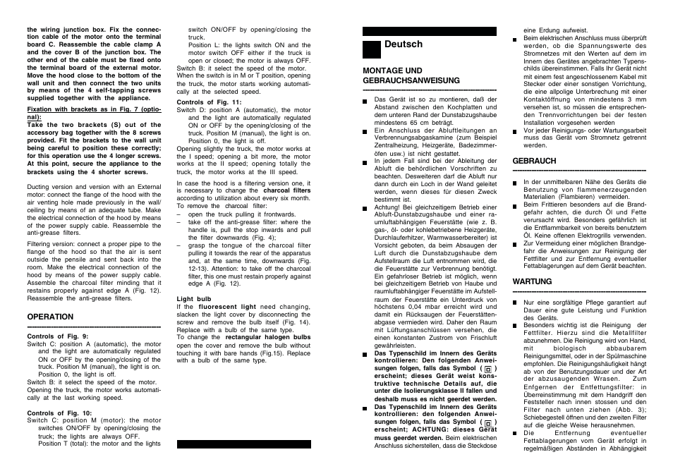 Deutsch | Candy CBT 92 X User Manual | Page 3 / 10