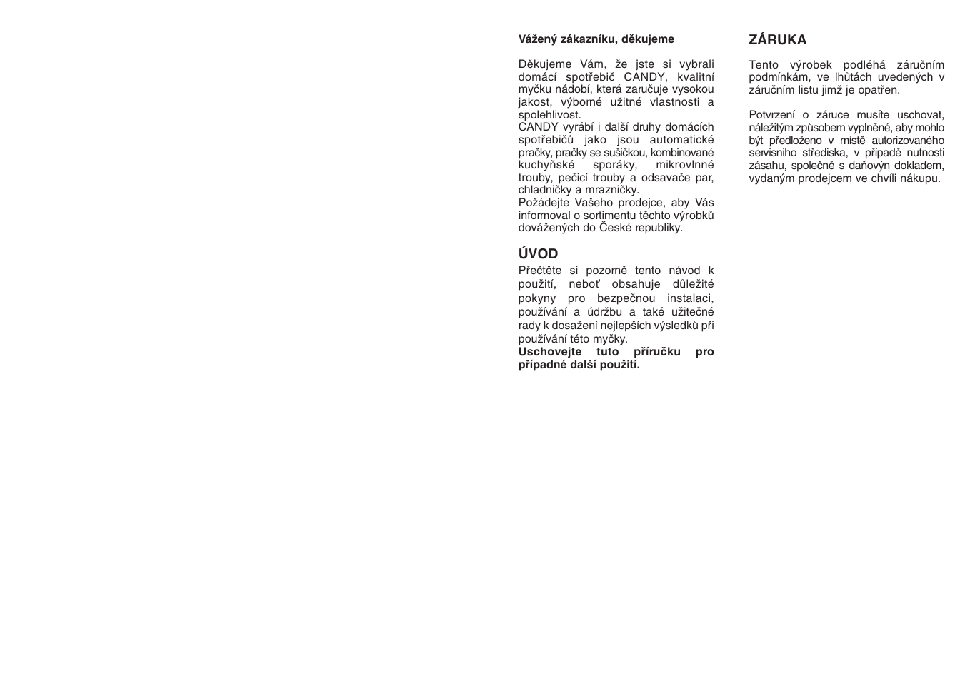 Candy LS CDI 1010 - S User Manual | Page 15 / 69