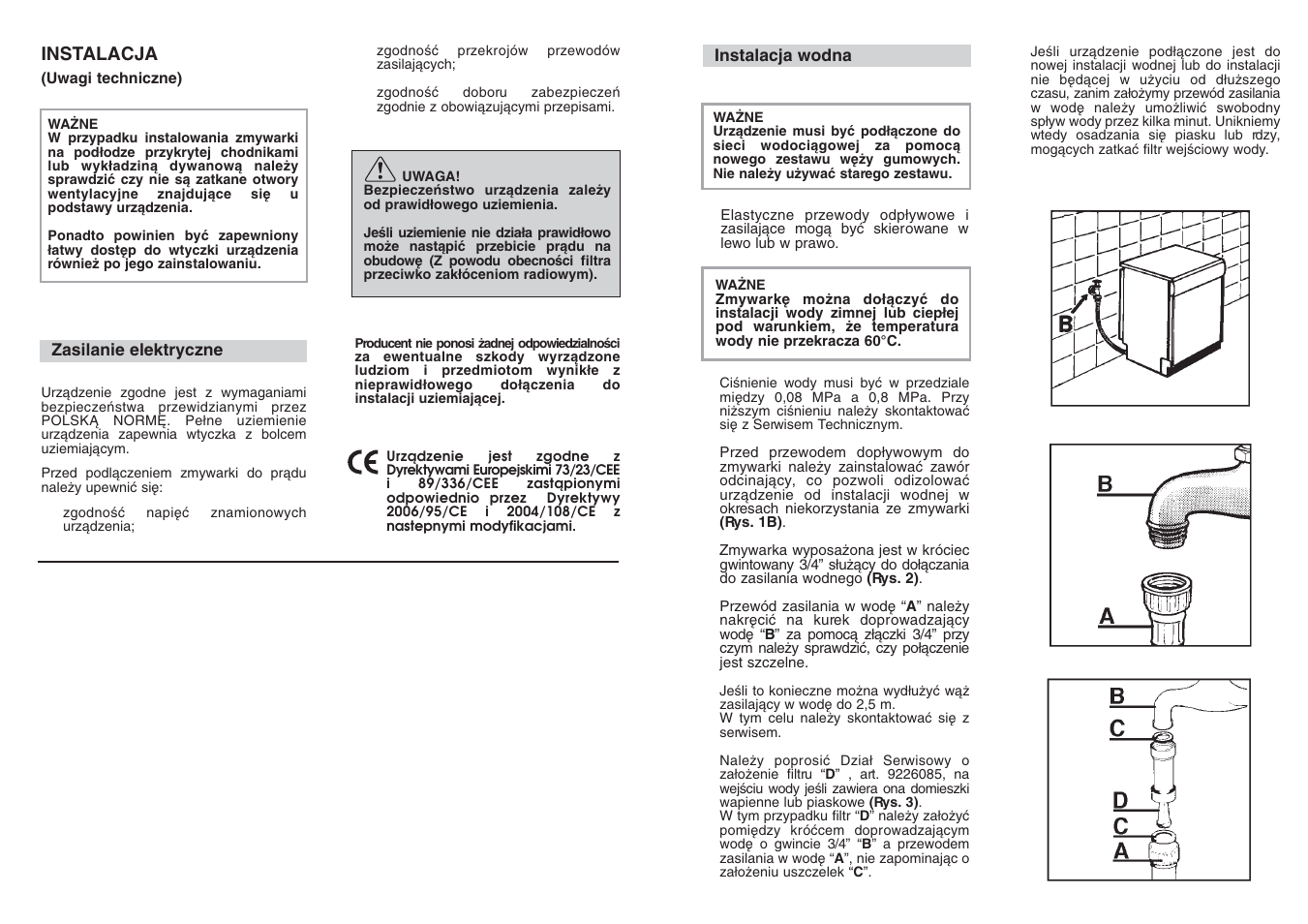 Candy LS CDI 1010 - S User Manual | Page 4 / 69