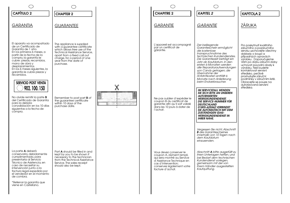 Candy CG 454 T User Manual | Page 5 / 33