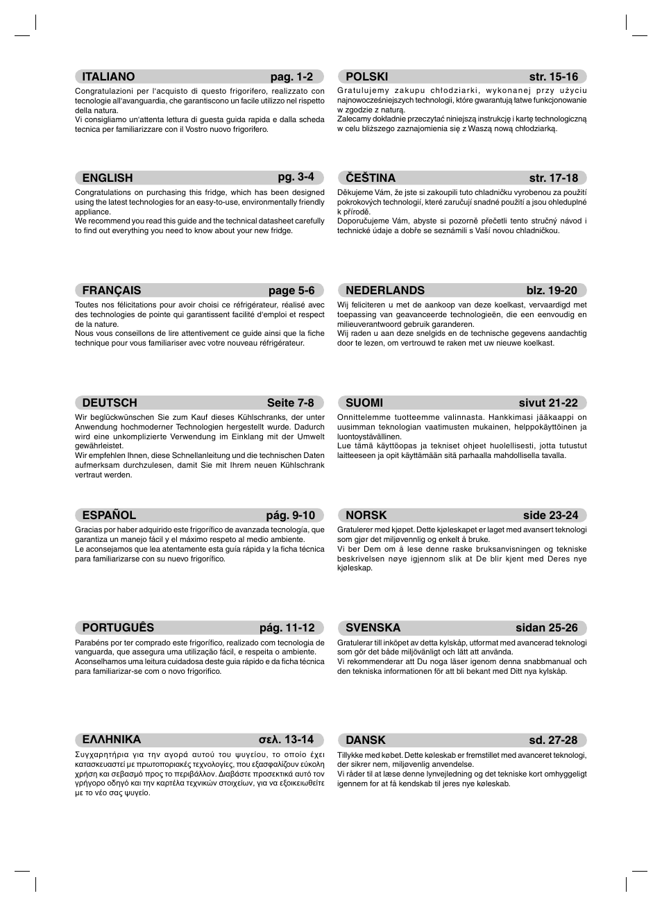 Candy FRCFM3965A-0 User Manual | Page 2 / 32