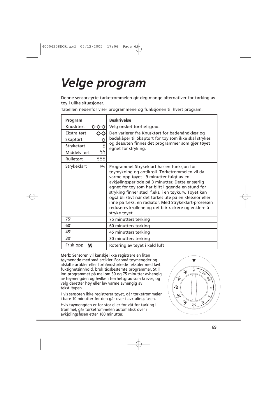 Velge program | Candy AB CDC 668 - SY User Manual | Page 69 / 92