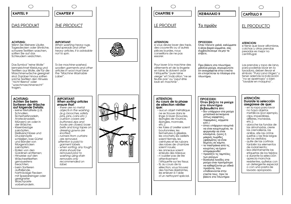 Le produit, Das produkt, The product | El producto | Candy CJ 473 T User Manual | Page 19 / 33