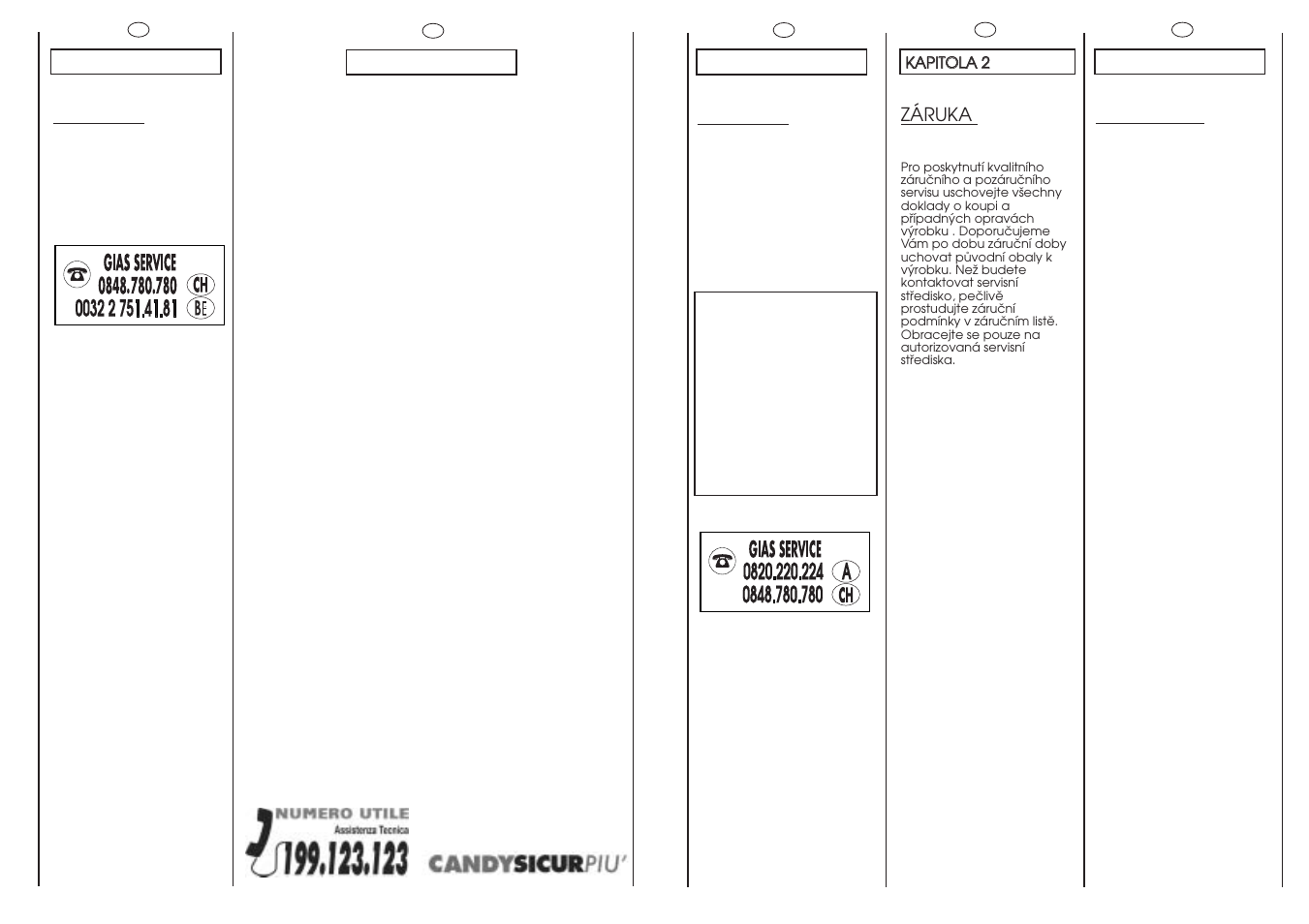 Candy AQUA 80F User Manual | Page 5 / 37